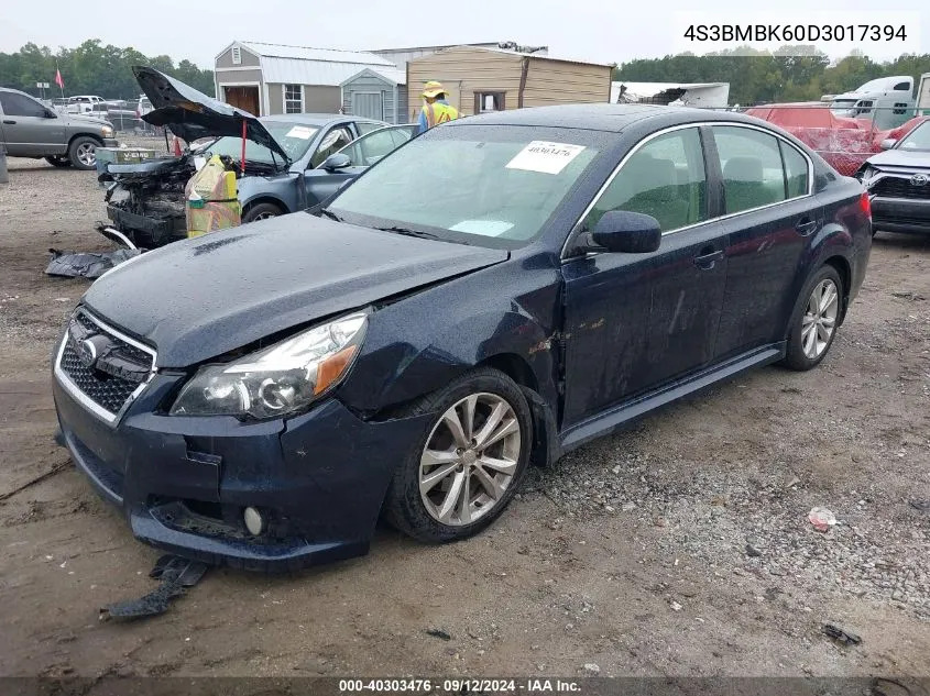 2013 Subaru Legacy 2.5I Limited VIN: 4S3BMBK60D3017394 Lot: 40303476