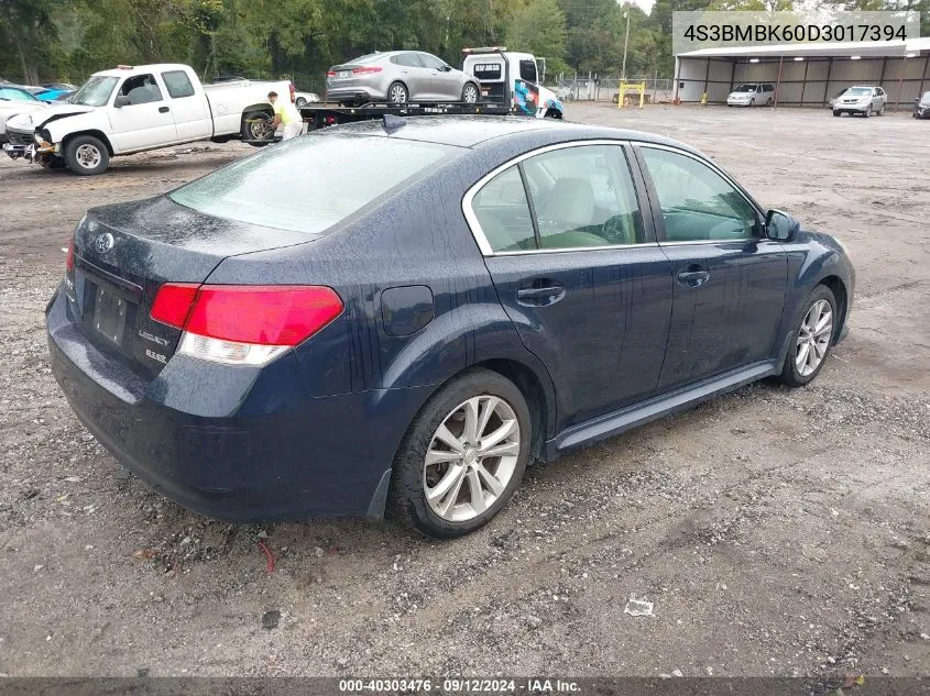 4S3BMBK60D3017394 2013 Subaru Legacy 2.5I Limited