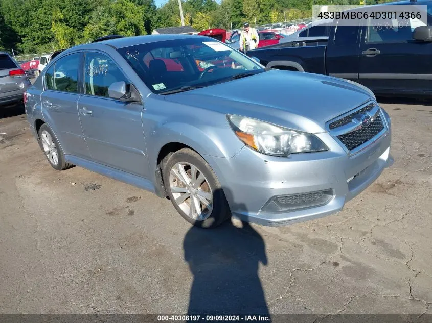 2013 Subaru Legacy 2.5I Premium VIN: 4S3BMBC64D3014366 Lot: 40306197