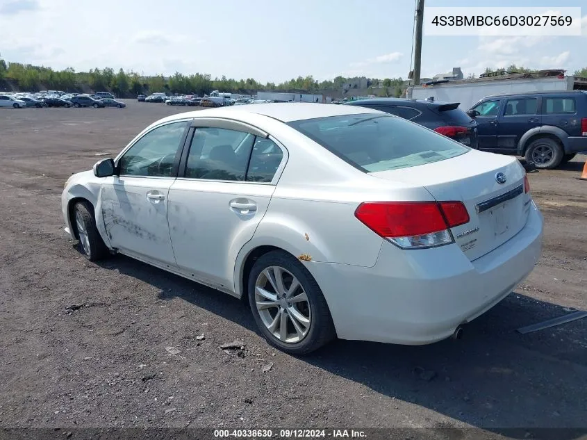 2013 Subaru Legacy 2.5I Premium VIN: 4S3BMBC66D3027569 Lot: 40338630