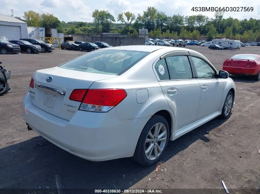 2013 Subaru Legacy 2.5I Premium VIN: 4S3BMBC66D3027569 Lot: 40338630