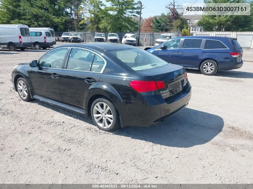 2013 Subaru Legacy 2.5I Premium VIN: 4S3BMBG63D3007161 Lot: 40342523