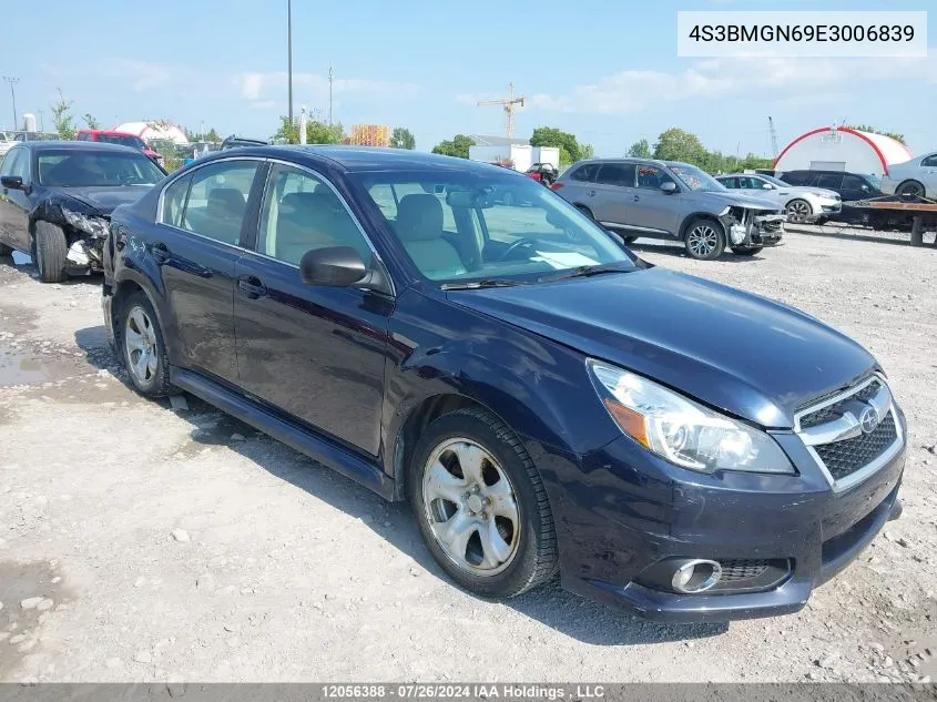 2014 Subaru Legacy 2.5I Limited VIN: 4S3BMGN69E3006839 Lot: 12056388