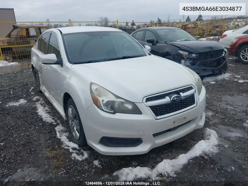 4S3BMGA66E3034877 2014 Subaru Legacy 2.5I