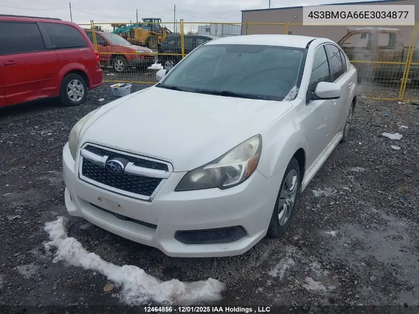 4S3BMGA66E3034877 2014 Subaru Legacy 2.5I