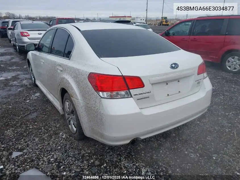 4S3BMGA66E3034877 2014 Subaru Legacy 2.5I