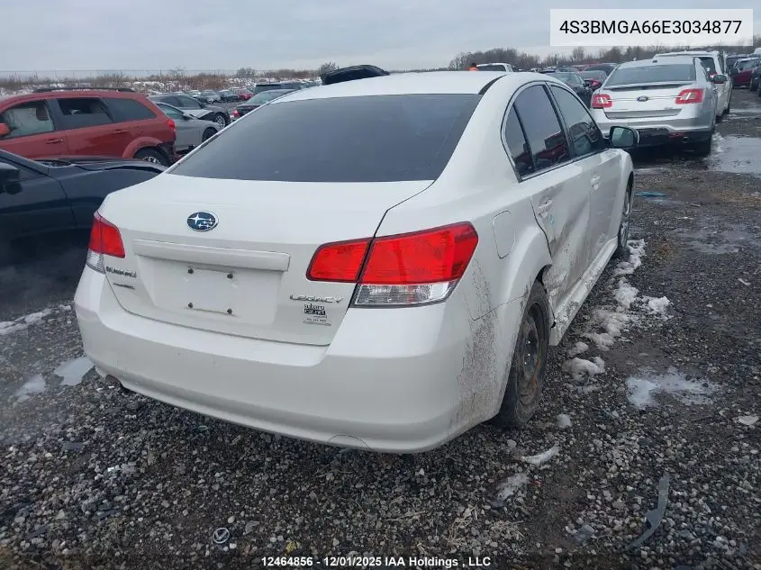 4S3BMGA66E3034877 2014 Subaru Legacy 2.5I
