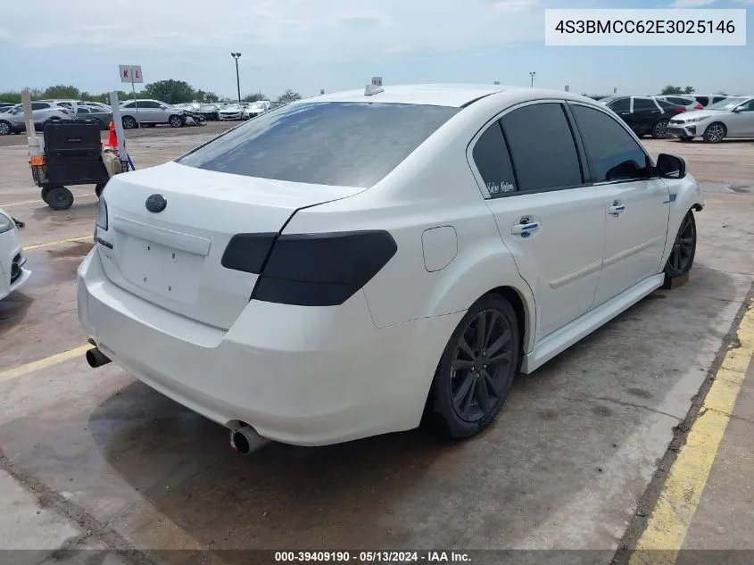 2014 Subaru Legacy 2.5I Premium VIN: 4S3BMCC62E3025146 Lot: 39409190