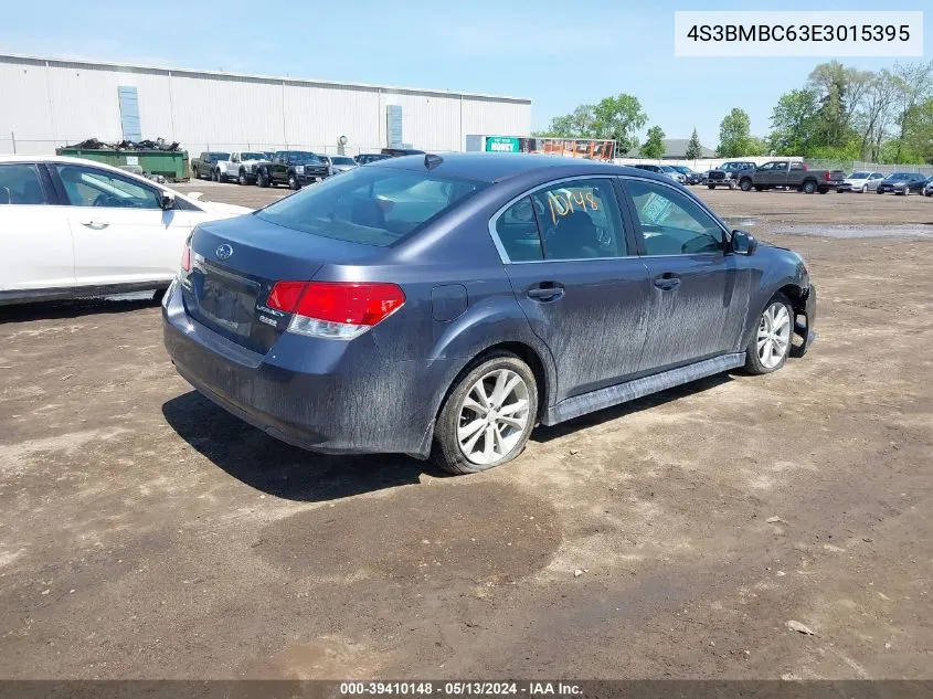 2014 Subaru Legacy 2.5I Premium VIN: 4S3BMBC63E3015395 Lot: 39410148