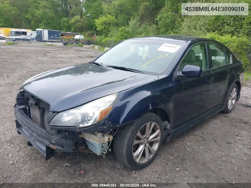 2014 Subaru Legacy 2.5I Limited VIN: 4S3BMBL64E3009010 Lot: 39440382