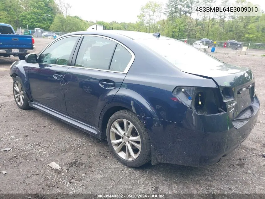 2014 Subaru Legacy 2.5I Limited VIN: 4S3BMBL64E3009010 Lot: 39440382