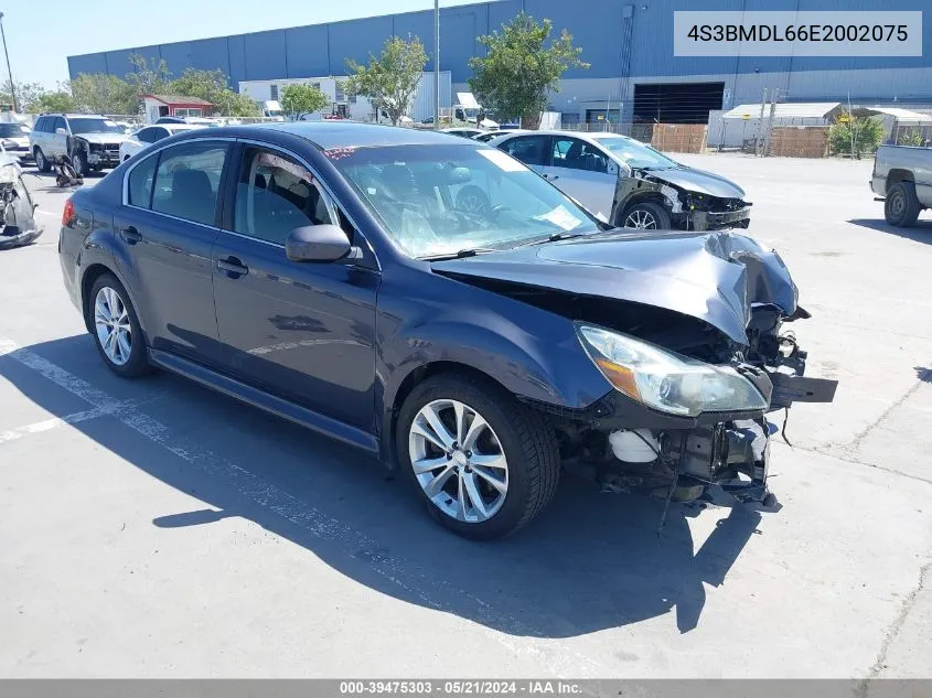 2014 Subaru Legacy 3.6R Limited VIN: 4S3BMDL66E2002075 Lot: 39475303