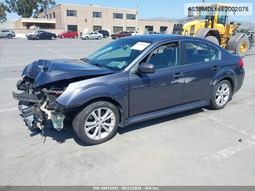 4S3BMDL66E2002075 2014 Subaru Legacy 3.6R Limited