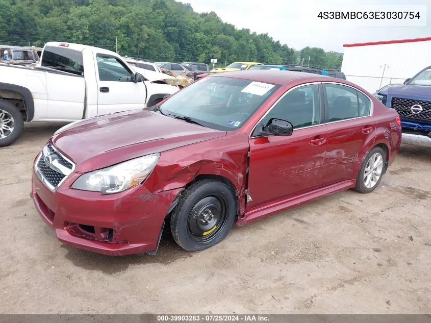 2014 Subaru Legacy 2.5I Premium VIN: 4S3BMBC63E3030754 Lot: 39903283