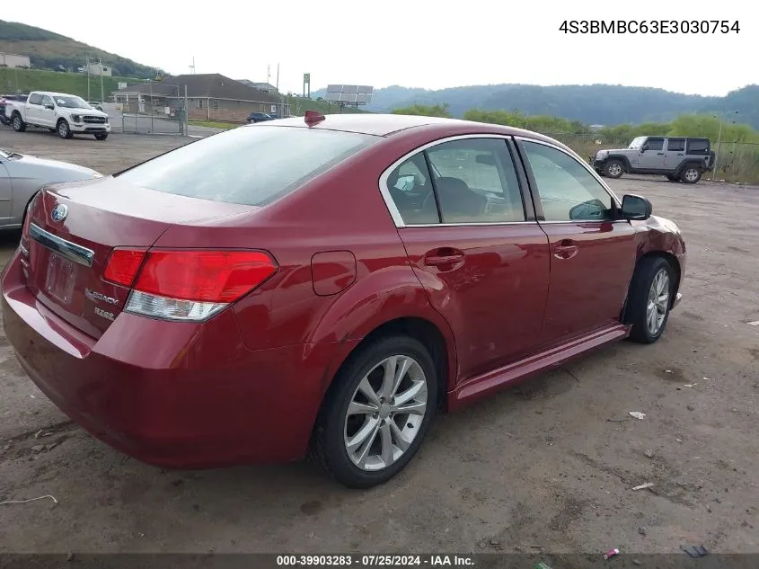 2014 Subaru Legacy 2.5I Premium VIN: 4S3BMBC63E3030754 Lot: 39903283