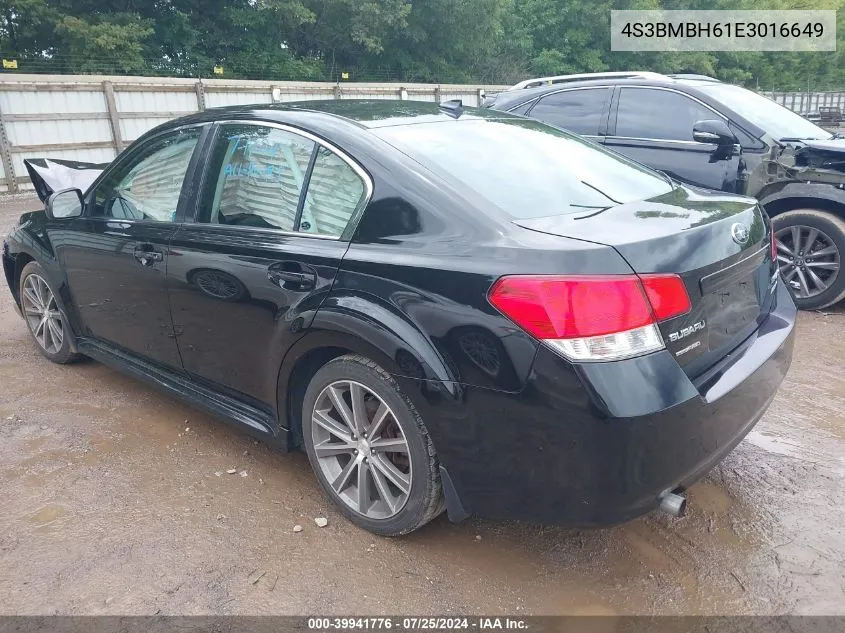 2014 Subaru Legacy 2.5 I Sport VIN: 4S3BMBH61E3016649 Lot: 39941776