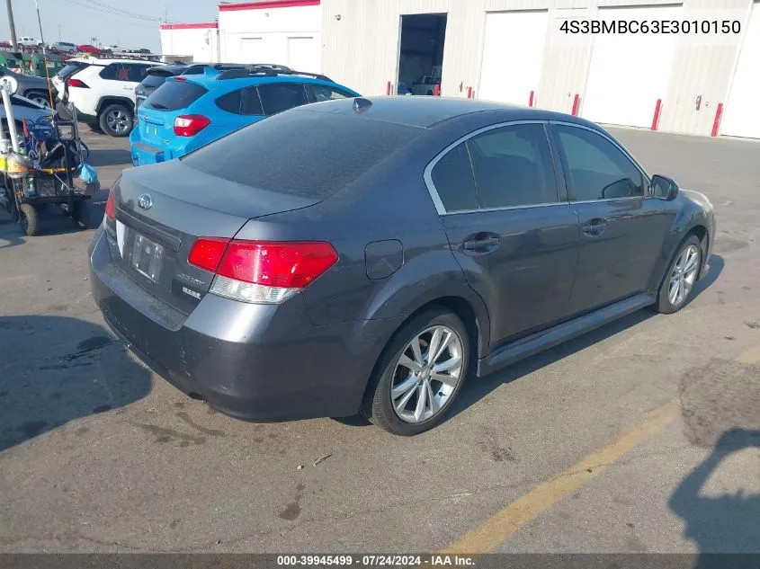 2014 Subaru Legacy 2.5I Premium VIN: 4S3BMBC63E3010150 Lot: 39945499