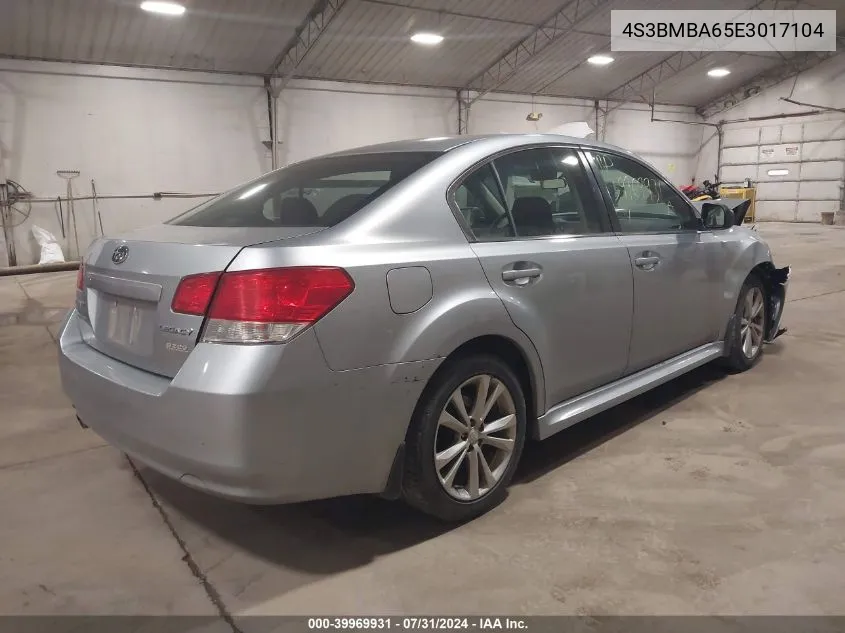 2014 Subaru Legacy 2.5I VIN: 4S3BMBA65E3017104 Lot: 39969931