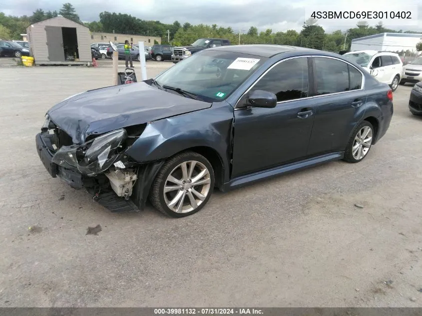 2014 Subaru Legacy 2.5I Premium VIN: 4S3BMCD69E3010402 Lot: 39981132