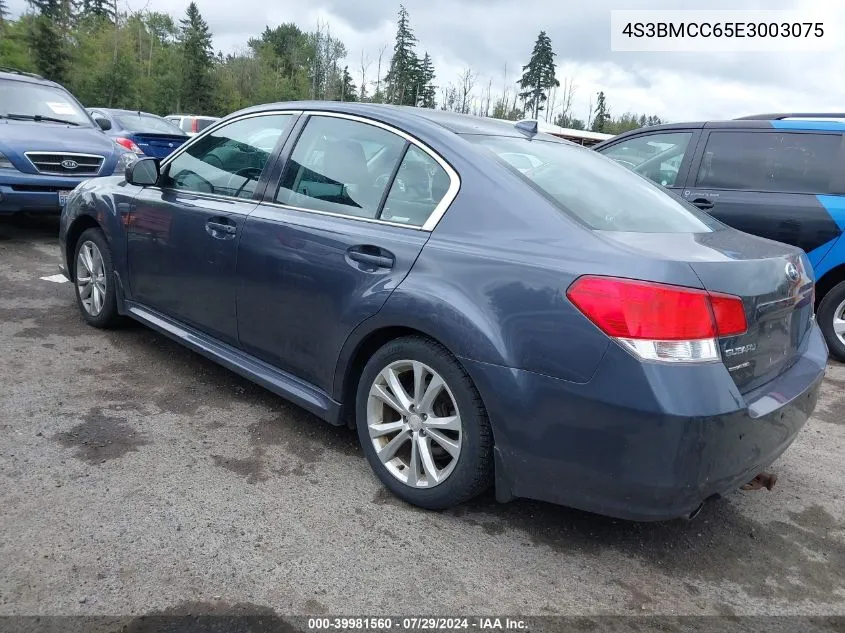 2014 Subaru Legacy 2.5I Premium VIN: 4S3BMCC65E3003075 Lot: 39981560