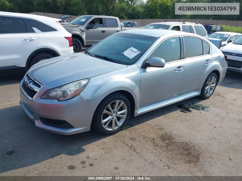 2014 Subaru Legacy 2.5I Premium VIN: 4S3BMBC61E3034799 Lot: 39982897