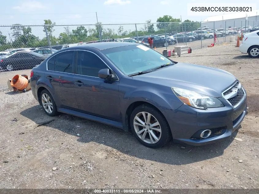 2014 Subaru Legacy 2.5I Premium VIN: 4S3BMCC63E3038021 Lot: 40033111