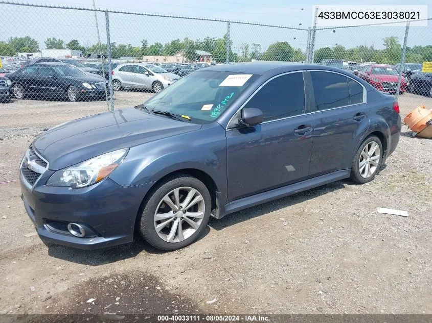 2014 Subaru Legacy 2.5I Premium VIN: 4S3BMCC63E3038021 Lot: 40033111