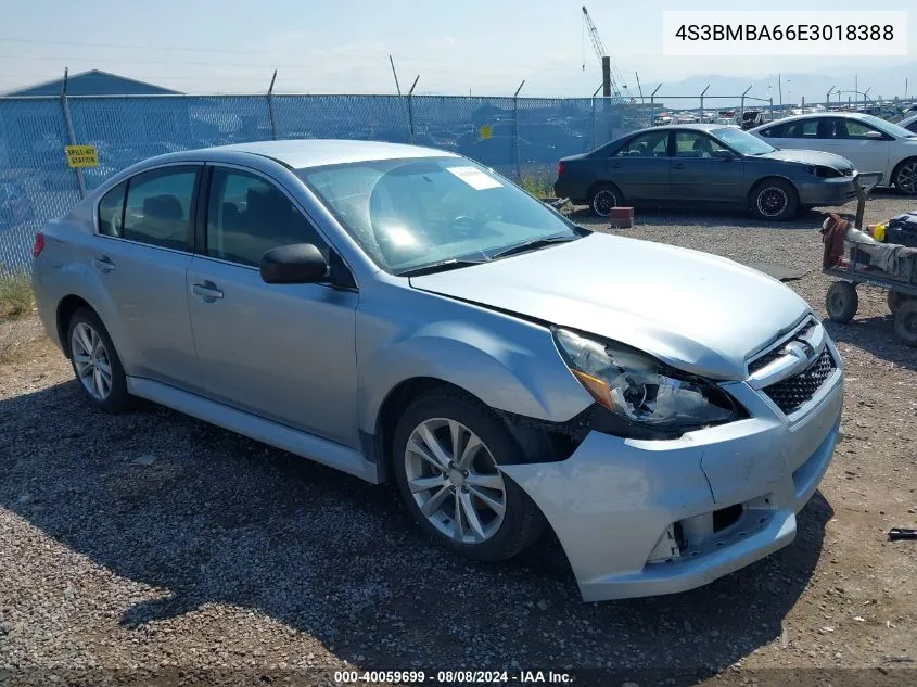 2014 Subaru Legacy 2.5I VIN: 4S3BMBA66E3018388 Lot: 40059699