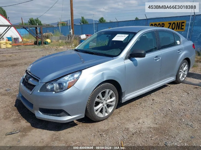 2014 Subaru Legacy 2.5I VIN: 4S3BMBA66E3018388 Lot: 40059699