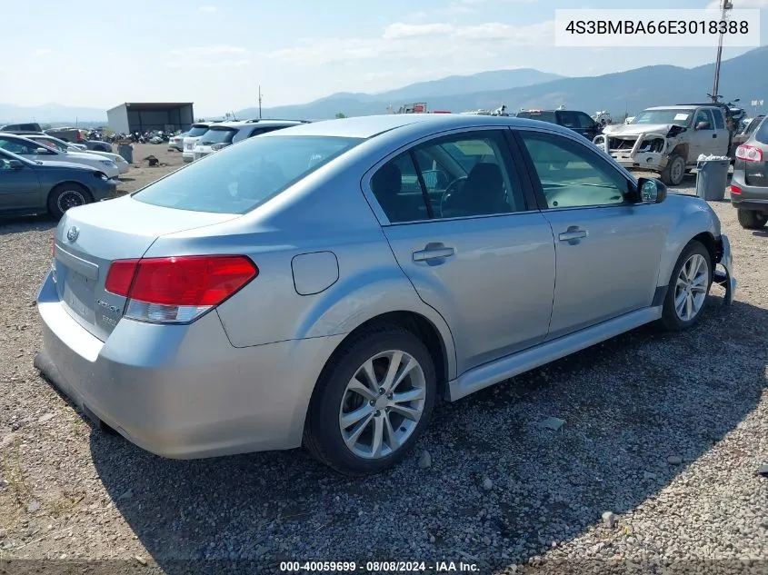 2014 Subaru Legacy 2.5I VIN: 4S3BMBA66E3018388 Lot: 40059699