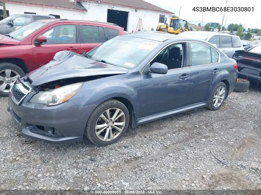 2014 Subaru Legacy 2.5I Premium VIN: 4S3BMBC68E3030801 Lot: 40069059