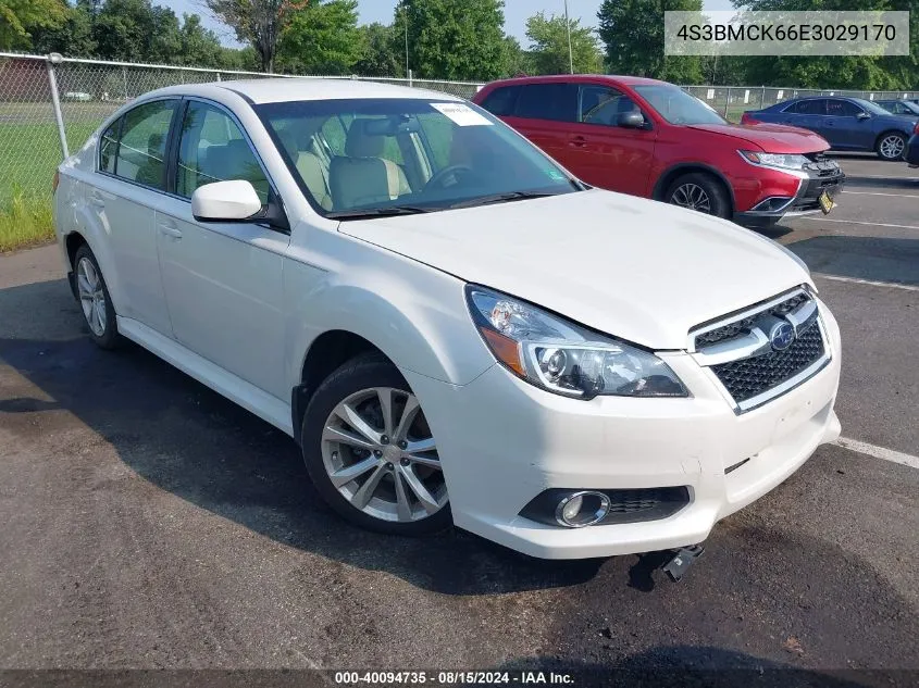 2014 Subaru Legacy 2.5I Limited VIN: 4S3BMCK66E3029170 Lot: 40094735