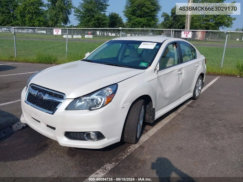 2014 Subaru Legacy 2.5I Limited VIN: 4S3BMCK66E3029170 Lot: 40094735