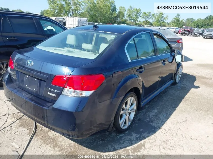 2014 Subaru Legacy 2.5I Premium VIN: 4S3BMCC6XE3019644 Lot: 40095016