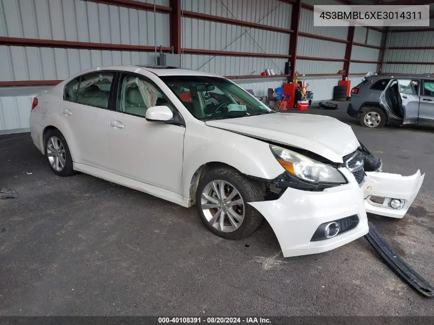 2014 Subaru Legacy 2.5I Limited VIN: 4S3BMBL6XE3014311 Lot: 40108391