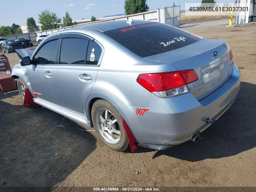 2014 Subaru Legacy 2.5I Limited VIN: 4S3BMBL61E3037301 Lot: 40156994