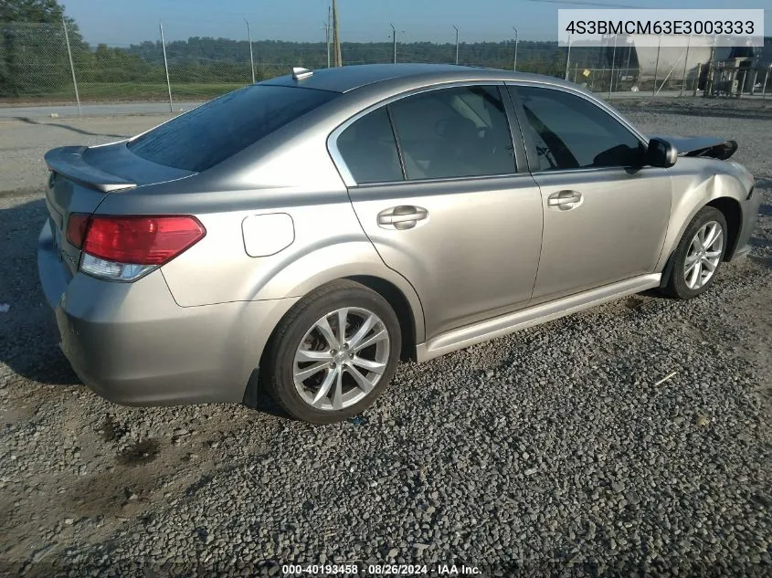 2014 Subaru Legacy 2.5I Limited VIN: 4S3BMCM63E3003333 Lot: 40193458