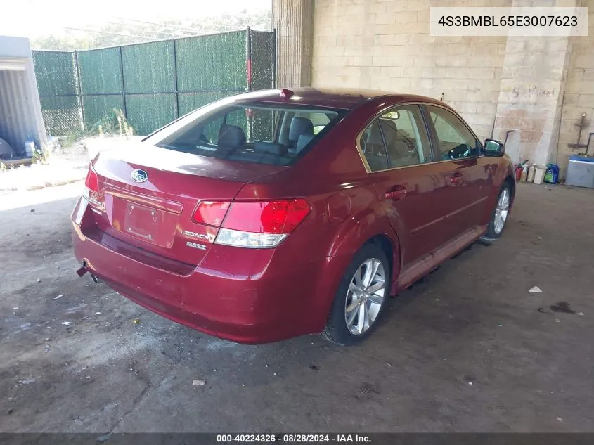 2014 Subaru Legacy 2.5I Limited VIN: 4S3BMBL65E3007623 Lot: 40224326