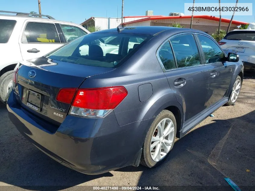 2014 Subaru Legacy 2.5I Premium VIN: 4S3BMBC66E3032966 Lot: 40271498