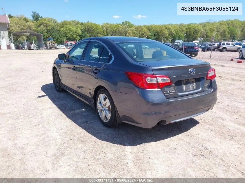 2015 Subaru Legacy 2.5I VIN: 4S3BNBA65F3055124 Lot: 39371791