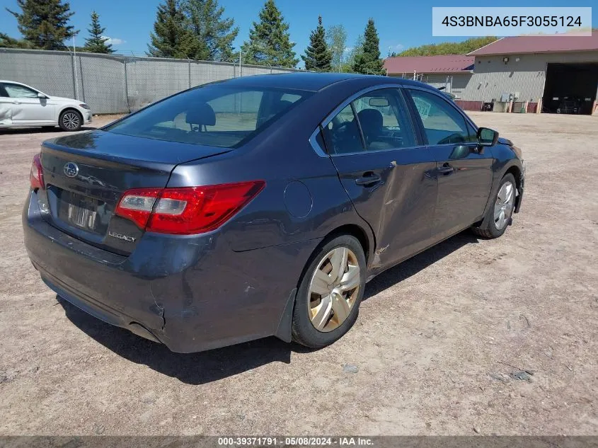 2015 Subaru Legacy 2.5I VIN: 4S3BNBA65F3055124 Lot: 39371791