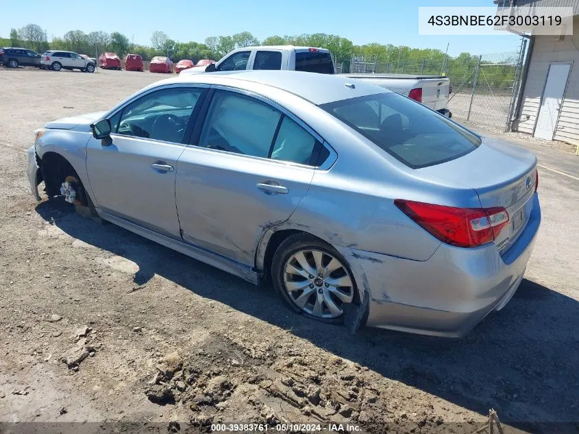 2015 Subaru Legacy 2.5I Premium VIN: 4S3BNBE62F3003119 Lot: 39383761