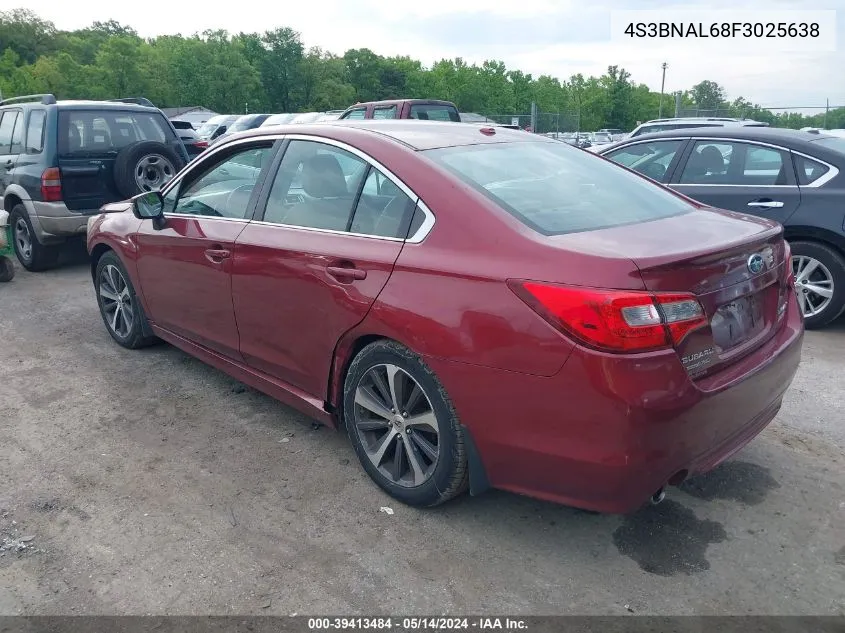 4S3BNAL68F3025638 2015 Subaru Legacy 2.5I Limited