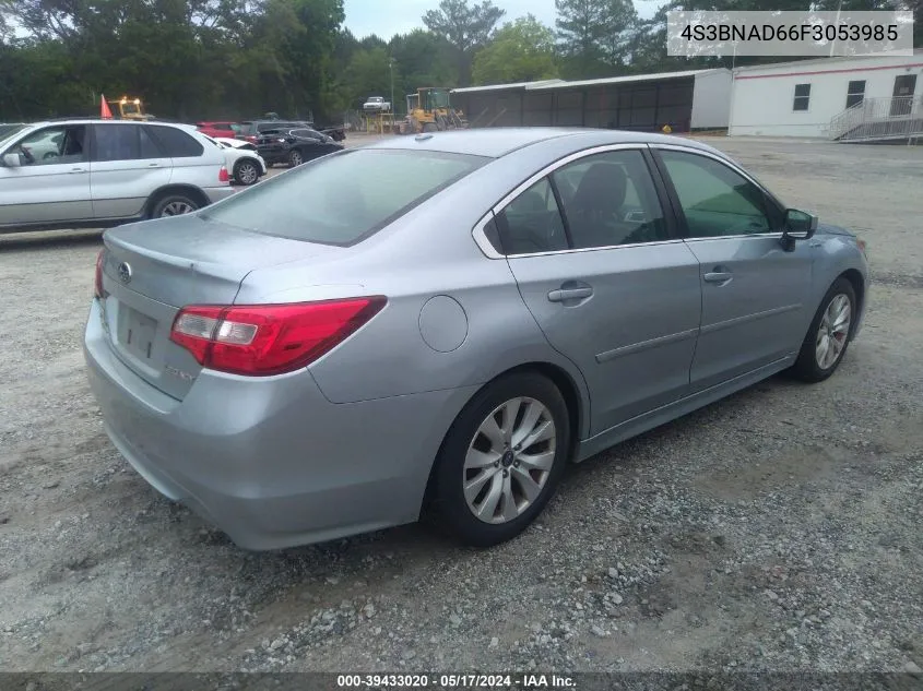 2015 Subaru Legacy 2.5I Premium VIN: 4S3BNAD66F3053985 Lot: 39433020