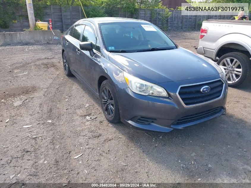 2015 Subaru Legacy 2.5I VIN: 4S3BNAA63F3019975 Lot: 39483504