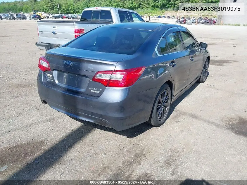 2015 Subaru Legacy 2.5I VIN: 4S3BNAA63F3019975 Lot: 39483504