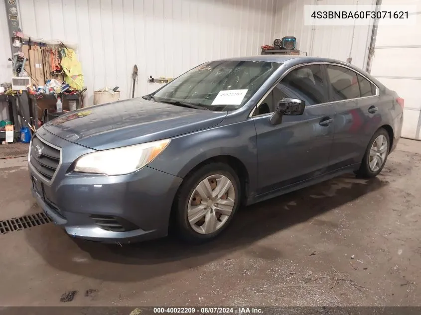 4S3BNBA60F3071621 2015 Subaru Legacy 2.5I