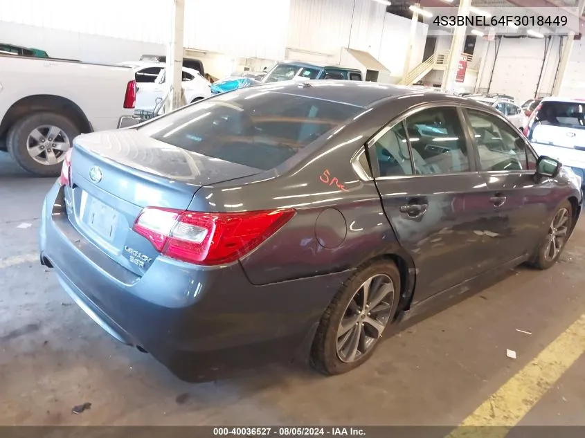 4S3BNEL64F3018449 2015 Subaru Legacy 3.6R Limited