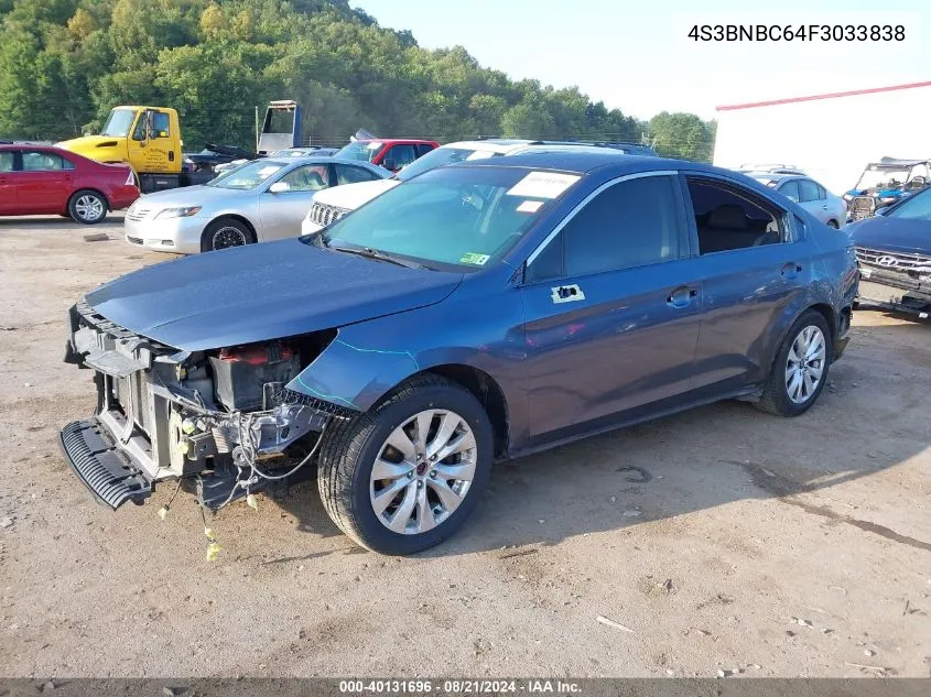 2015 Subaru Legacy 2.5I Premium VIN: 4S3BNBC64F3033838 Lot: 40131696