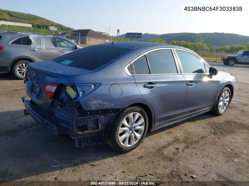 2015 Subaru Legacy 2.5I Premium VIN: 4S3BNBC64F3033838 Lot: 40131696